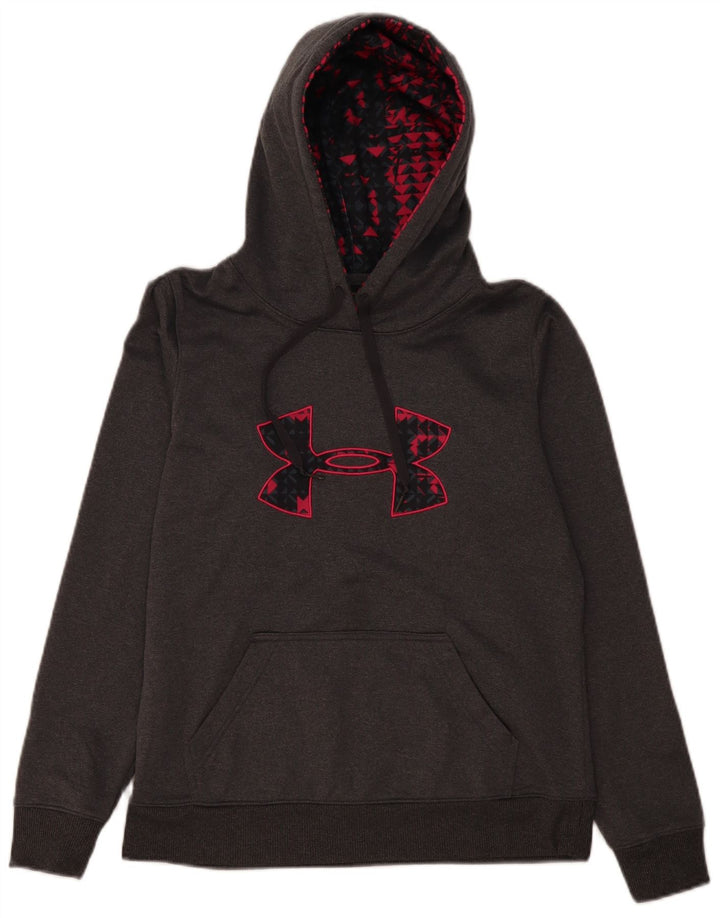 Felpa con cappuccio oversize con grafica da donna Under Armour UK 10 Small Grigio