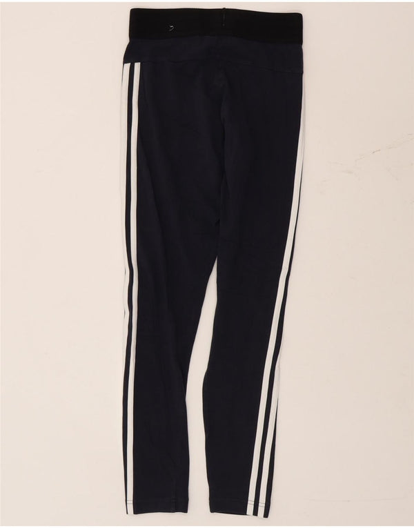 Leggings Adidas da donna UK 4/6 XS cotone color block blu navy