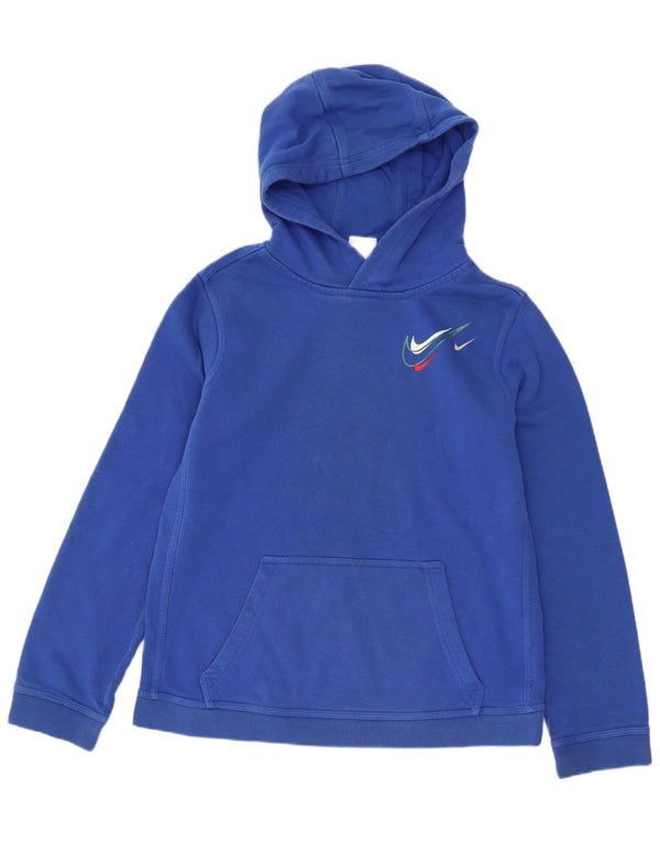 Felpa con cappuccio Nike da bambino 13-14 anni XL in cotone blu