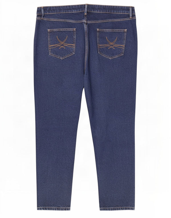 Jeans skinny vestibilità rilassata da donna Marks & Spencer UK 18 XL W38 L29 Blu