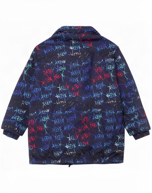 Giacca imbottita con cappuccio da donna FUCHS & SCHMITT UK 16 Large Blu Navy geometrico