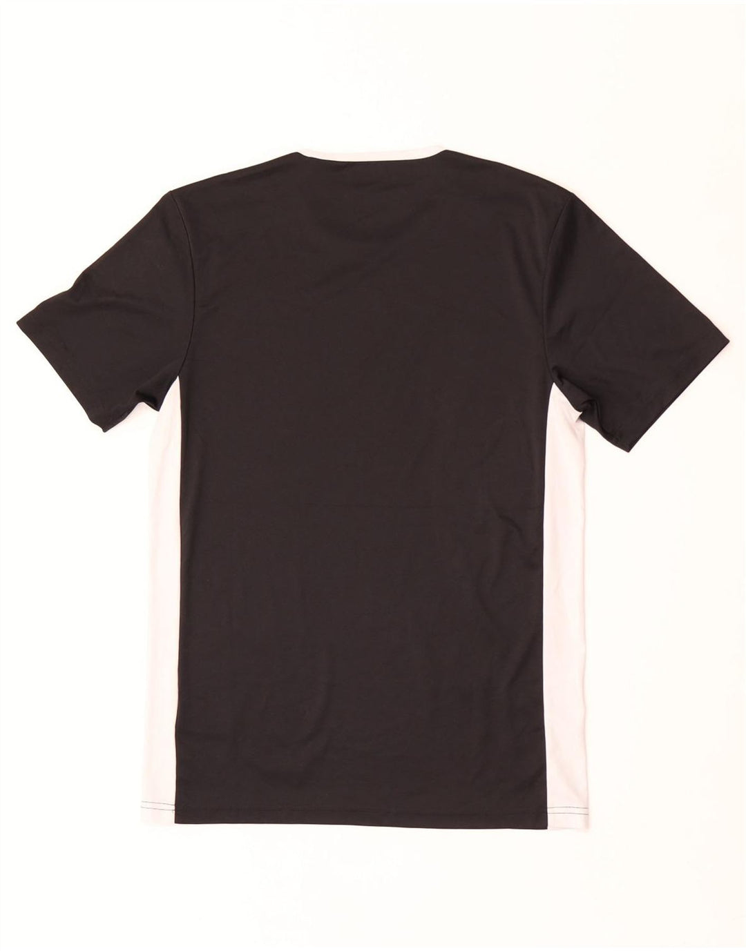T-shirt Adidas Climalite da uomo, piccola, in poliestere color block nero