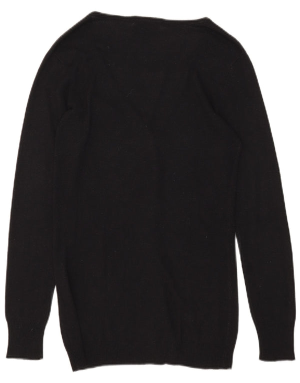 Maglione cardigan da donna di Dack UK 10 piccolo nero