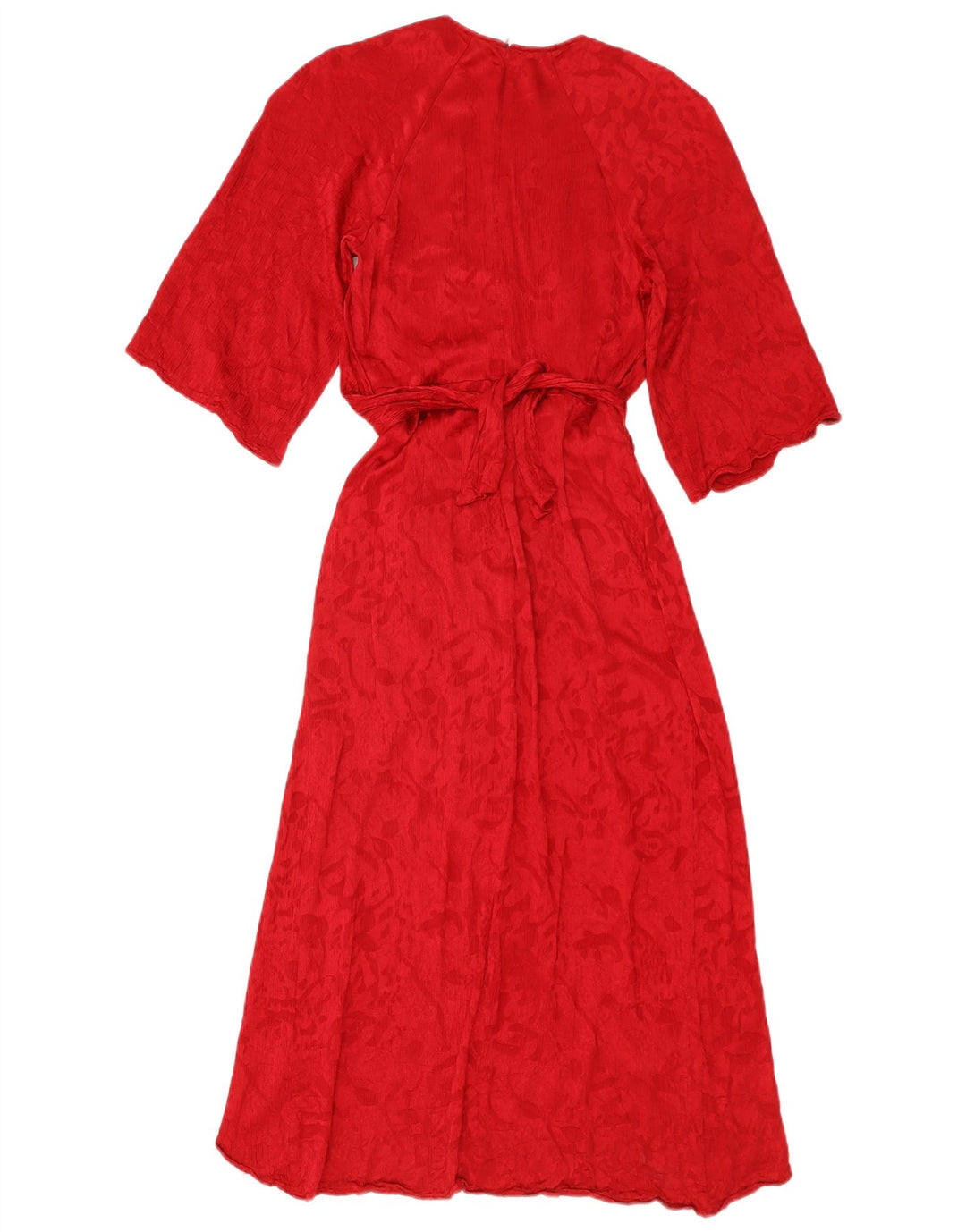 Vestito lungo Zara da donna UK 10 piccolo rosso in viscosa