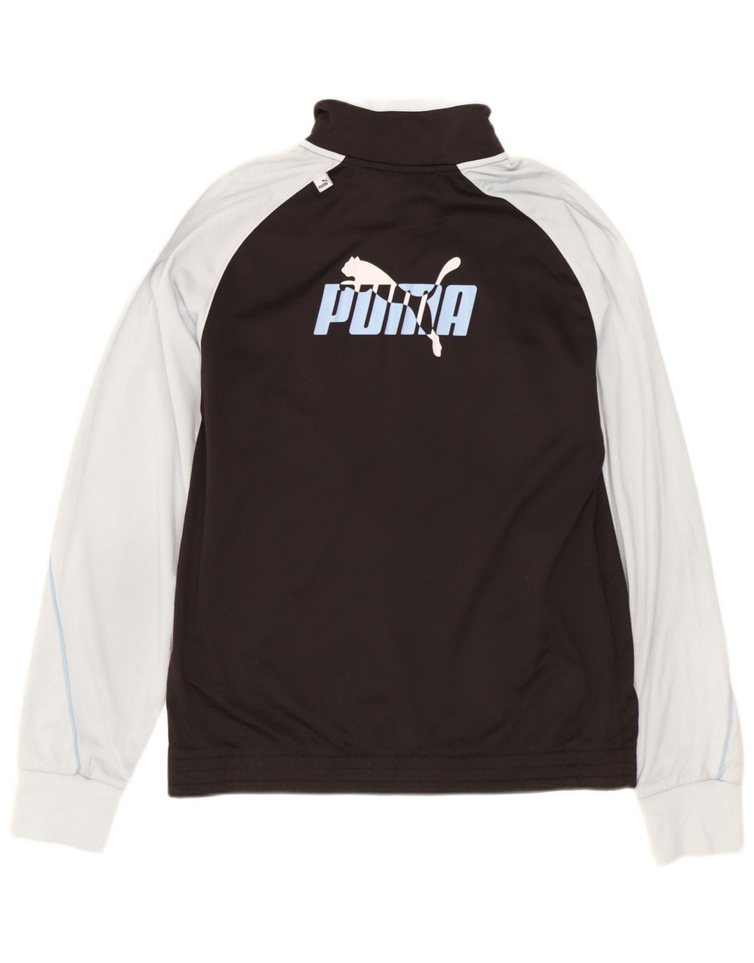 Giacca da ginnastica grafica PUMA da ragazzo 13-14 anni Colorblock nera