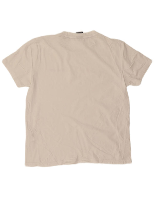T-shirt da uomo Champion Top in cotone bianco medio