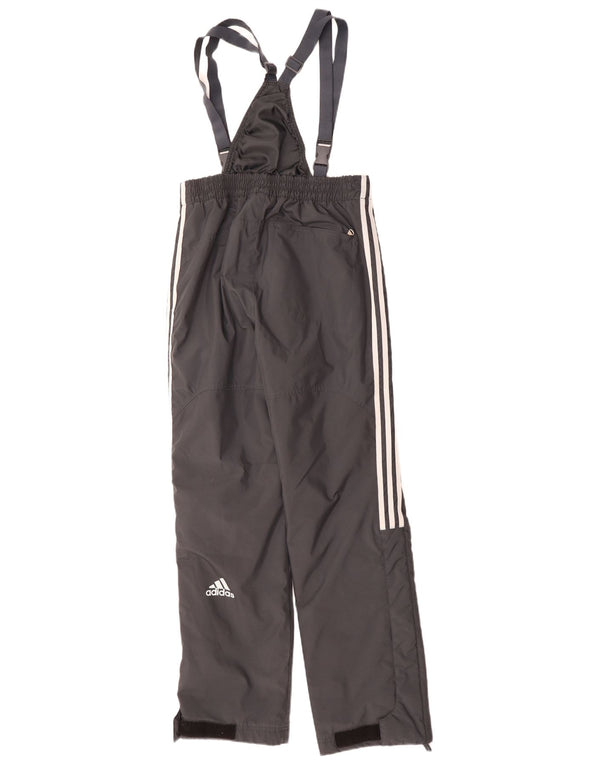 Pantaloni Adidas da uomo con salopette a vento UK 36/38 Small W30 L30 Grigio
