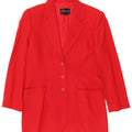 Giacca blazer a 3 bottoni lunga da donna SUPERIOR IT 42 Acetato rosso medio