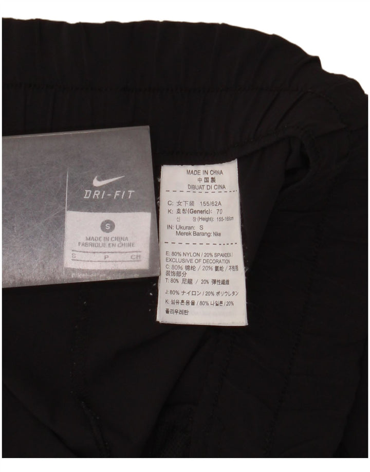Pantaloni da tuta Nike Dri Fit da donna UK 10 piccoli neri