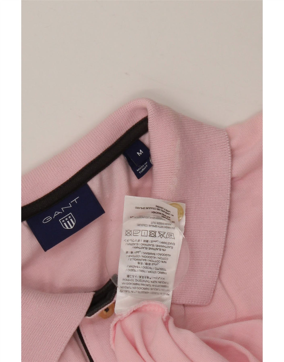 Polo da uomo GANT in cotone rosa medio