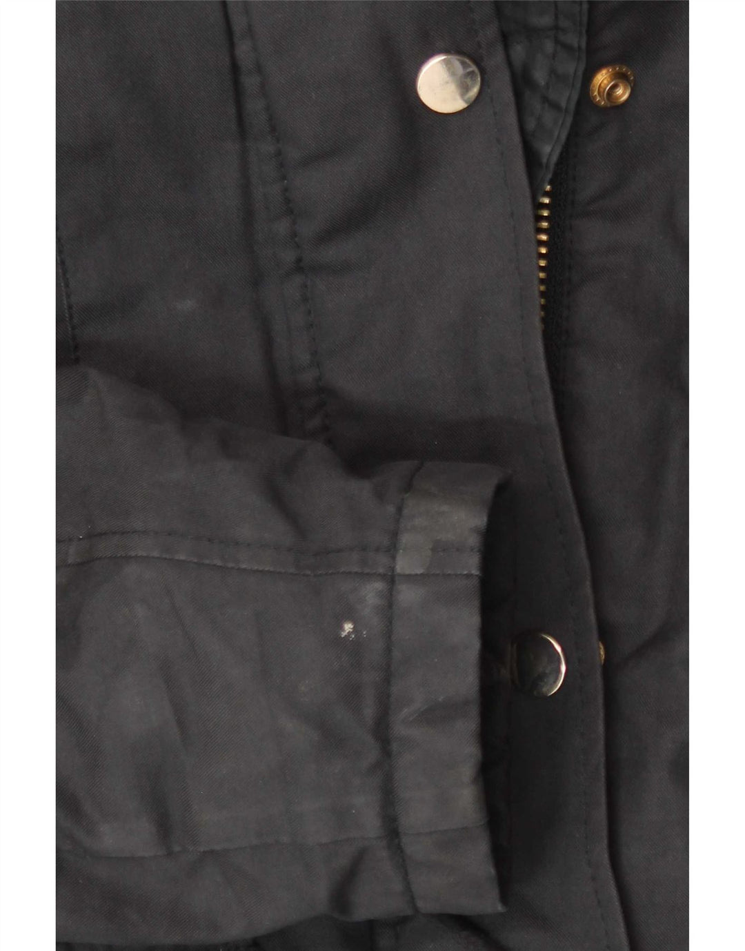 Giacca Parka con cappuccio da donna Topshop UK 8 Small Poliestere nero
