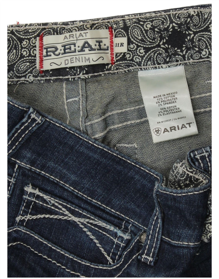 Jeans dritti da donna ARIAT W31 L32 cotone blu