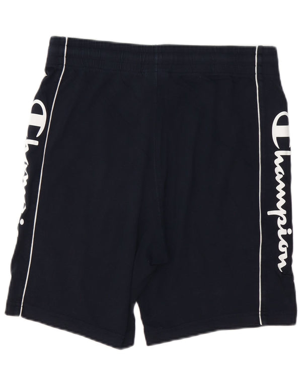 Pantaloncini sportivi grafici da uomo CHAMPION piccoli blu navy