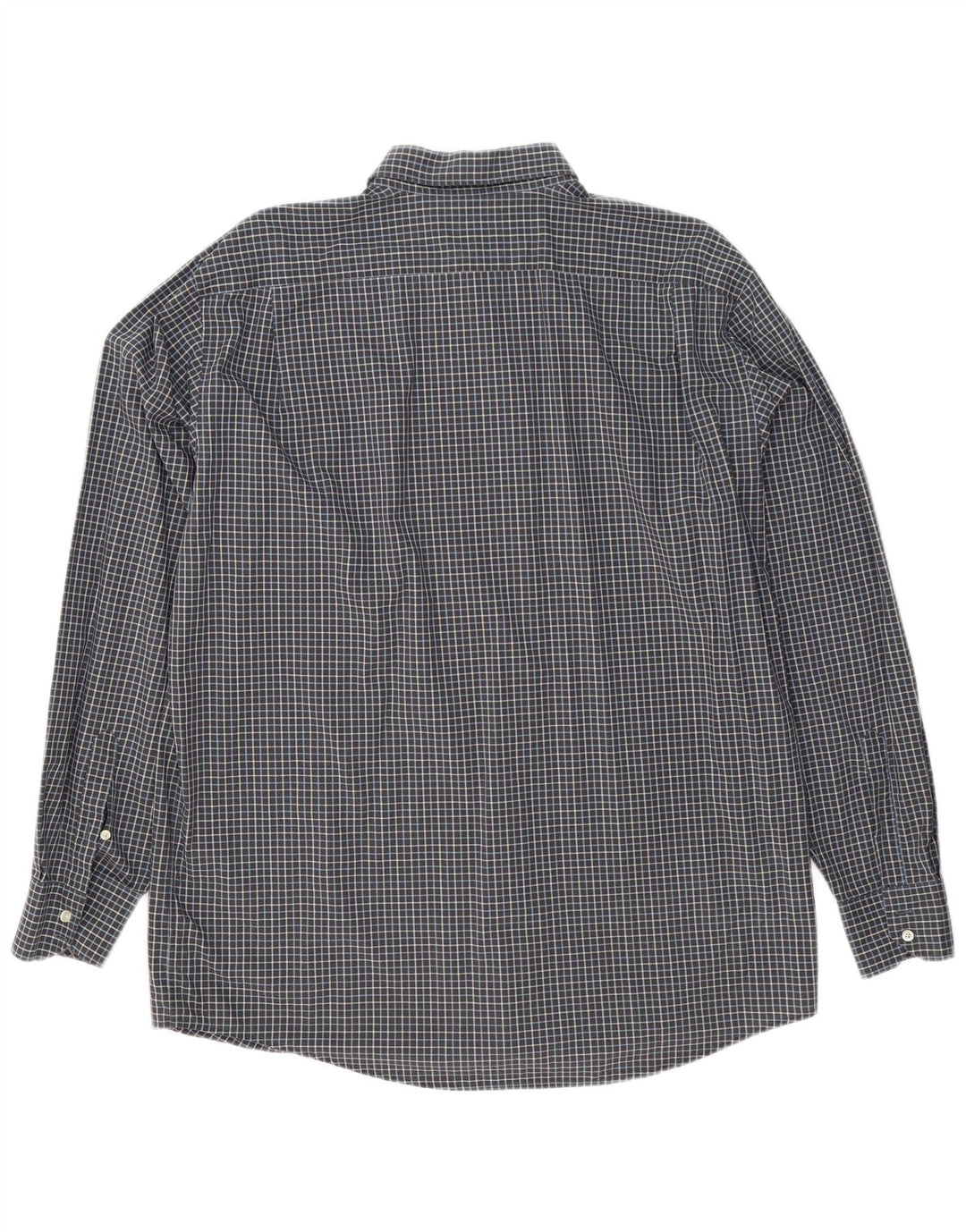 Camicia Lacoste da uomo vestibilità regolare taglia 45 XL cotone a quadri grigio