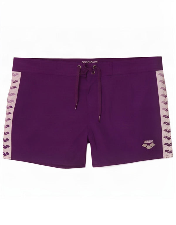 Pantaloncini da bagno grafici da donna Arena UK 14 Blocco colore viola medio