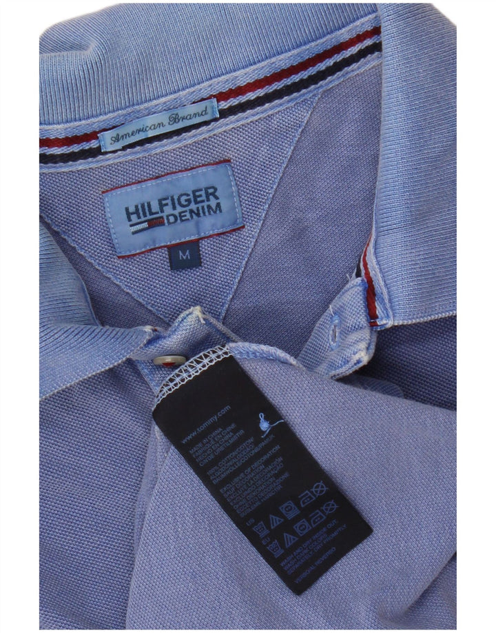 Polo da uomo Tommy Hilfiger in cotone blu medio