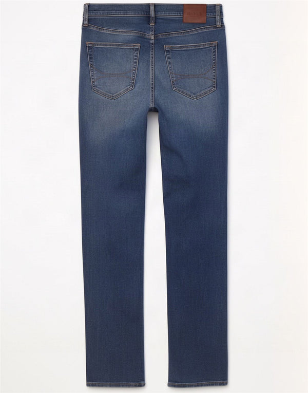 Hollister Jeans slim effetto consumato da uomo W31 L32 Blu Cotone