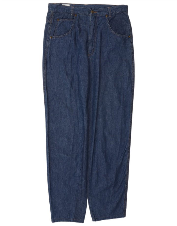 Jeans affusolati a vita alta da donna FENDI IT 46 Large W30 L29 Blu classico