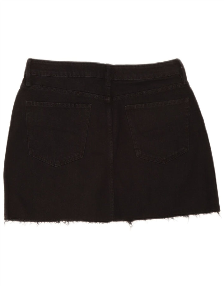 Gonna di jeans Zara da donna grande W30 in cotone nero