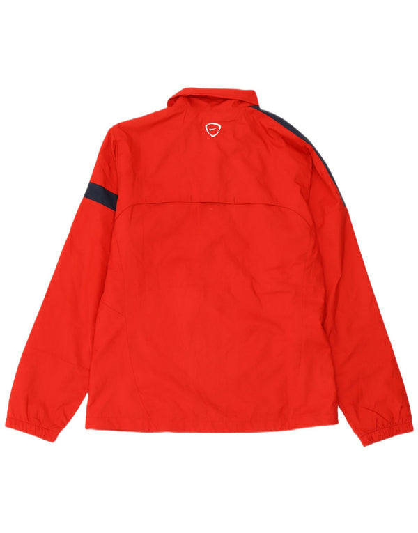 Giacca da tuta da uomo Nike, giacca grande, in poliestere color block rosso