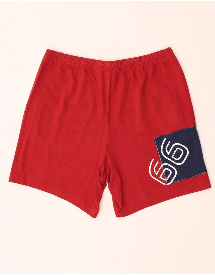 SERGIO TACCHINI Pantaloncini sportivi grafici da uomo grandi in cotone rosso