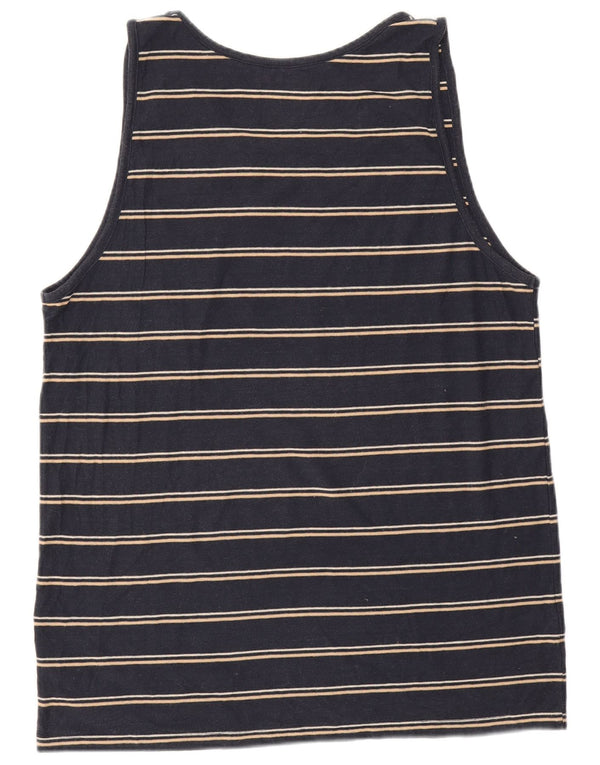 Canotta da uomo su misura Billabong, grande, in cotone a righe blu navy