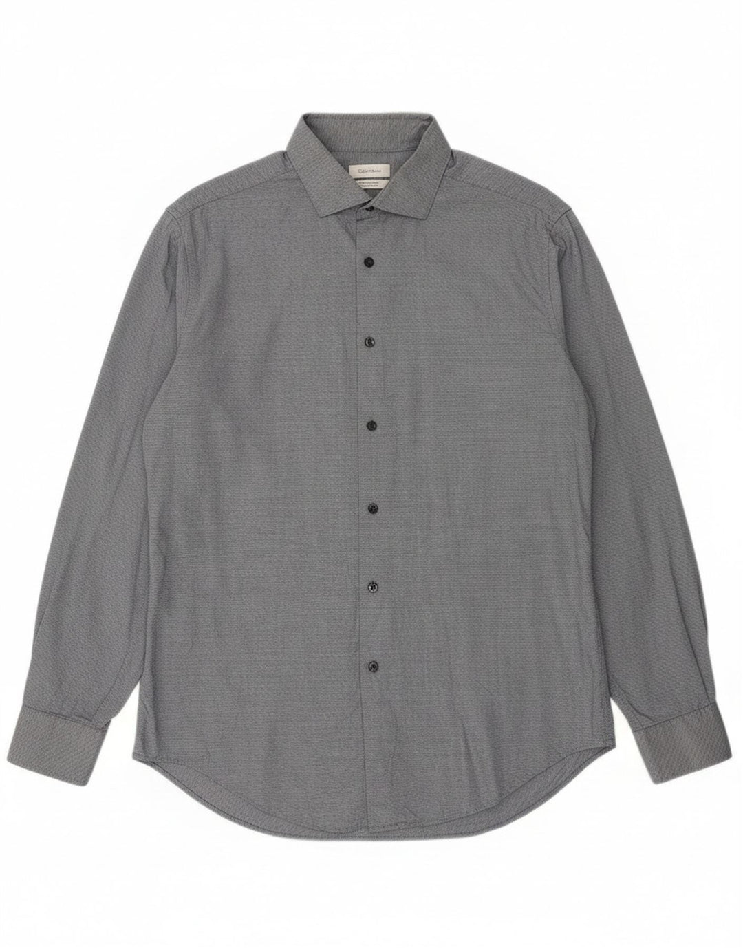 Camicia slim fit da uomo Calvin Klein grande blu navy geometrica