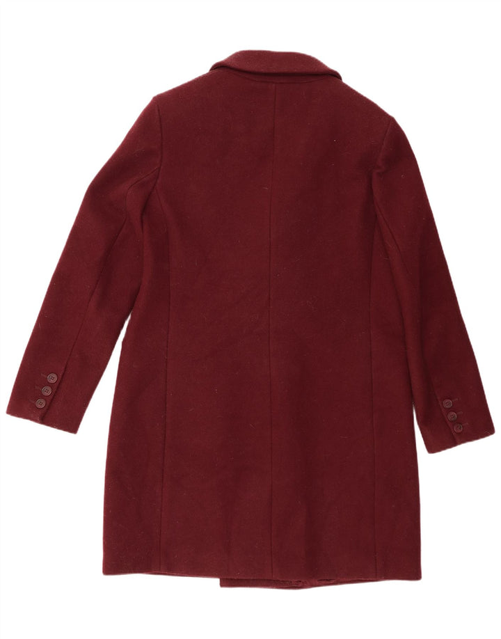 Cappotto doppiopetto da donna Oasis UK 16 Large Bordeaux Poliestere