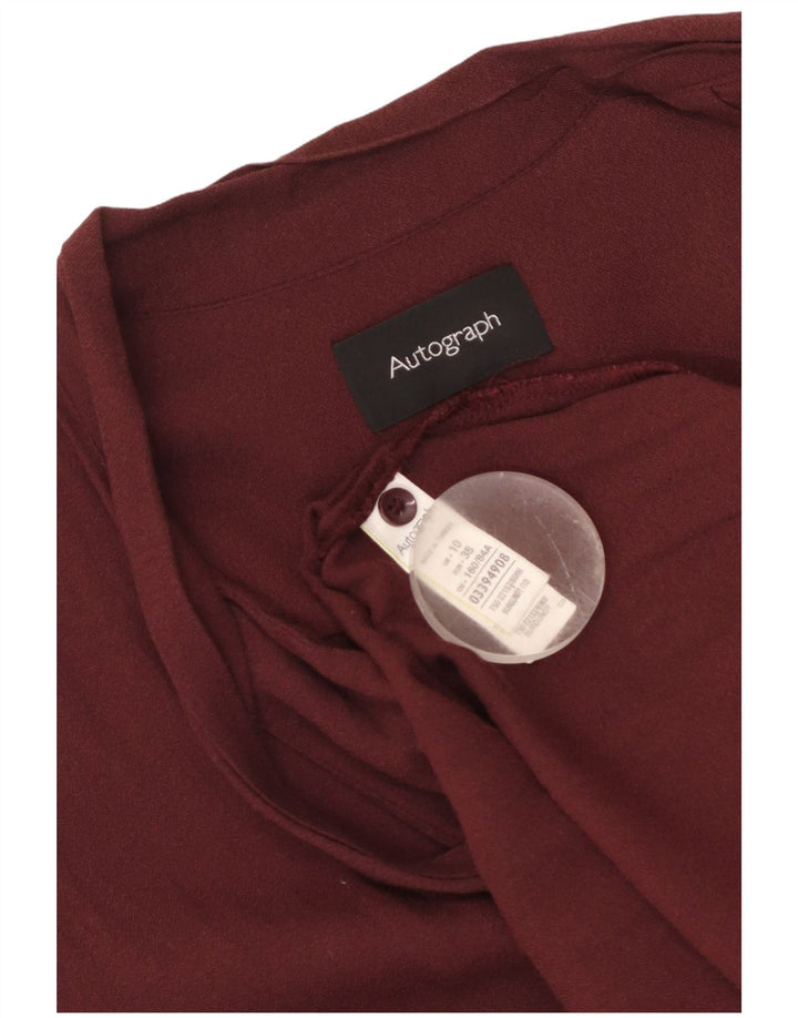 Abito lungo autografo da donna Marks & Spencer UK 10 piccolo bordeaux