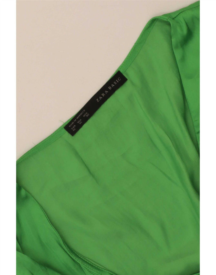 Camicetta senza maniche da donna Zara UK 18 XL Verde