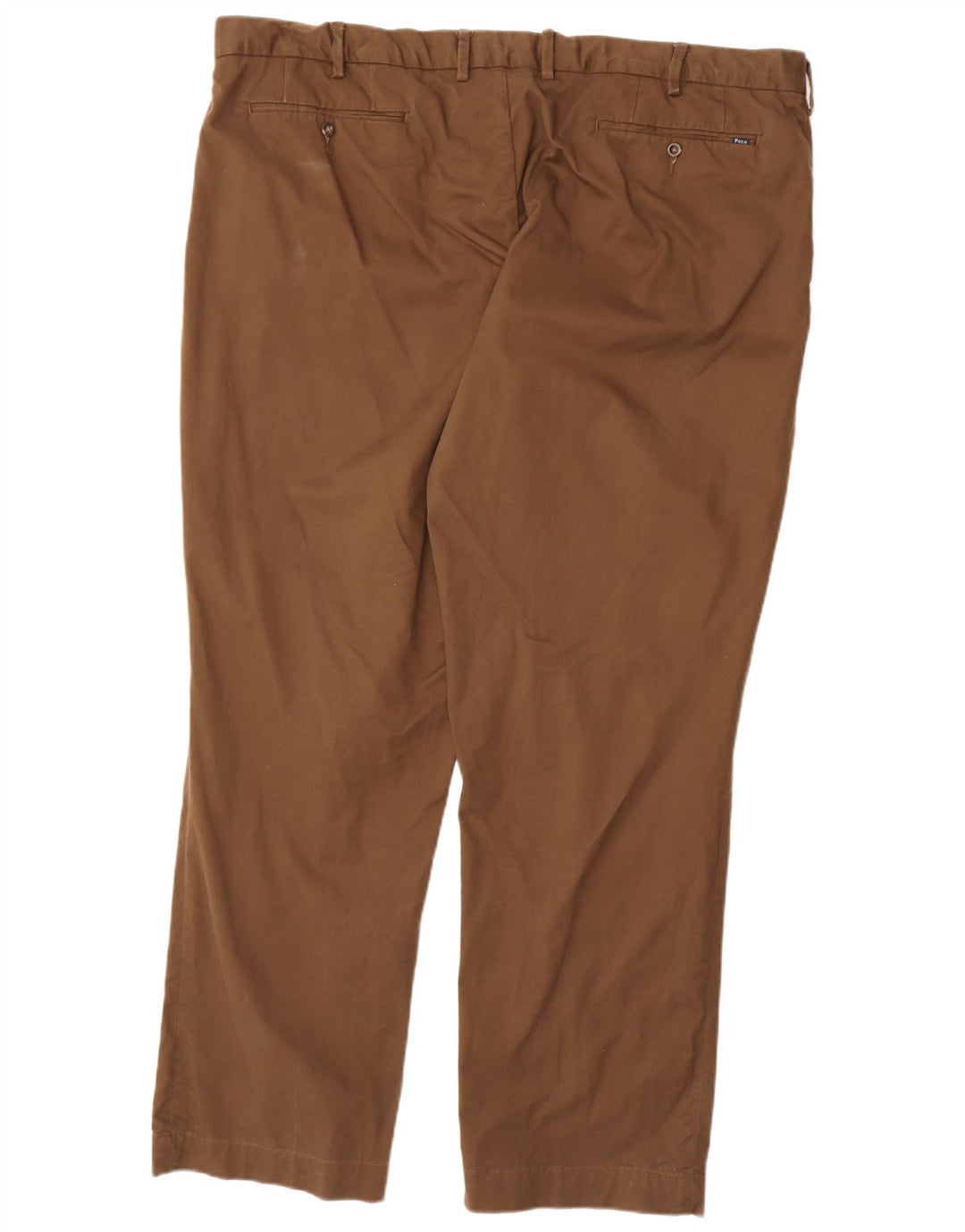 POLO RALPH LAUREN Pantaloni chino dritti vestibilità classica da uomo W46 L32 Marrone