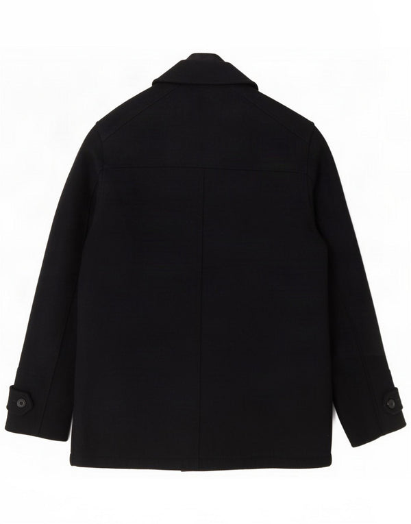 Tokyo Laundry Mens Pea Coat UK 38 Medium Navy Blue Polyester