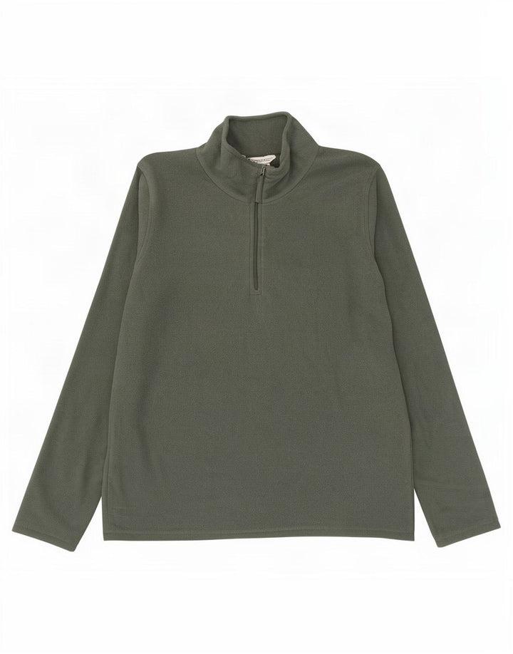 Maglione in pile da donna con collo e zip Mountain Warehouse UK 14 Medio Cachi