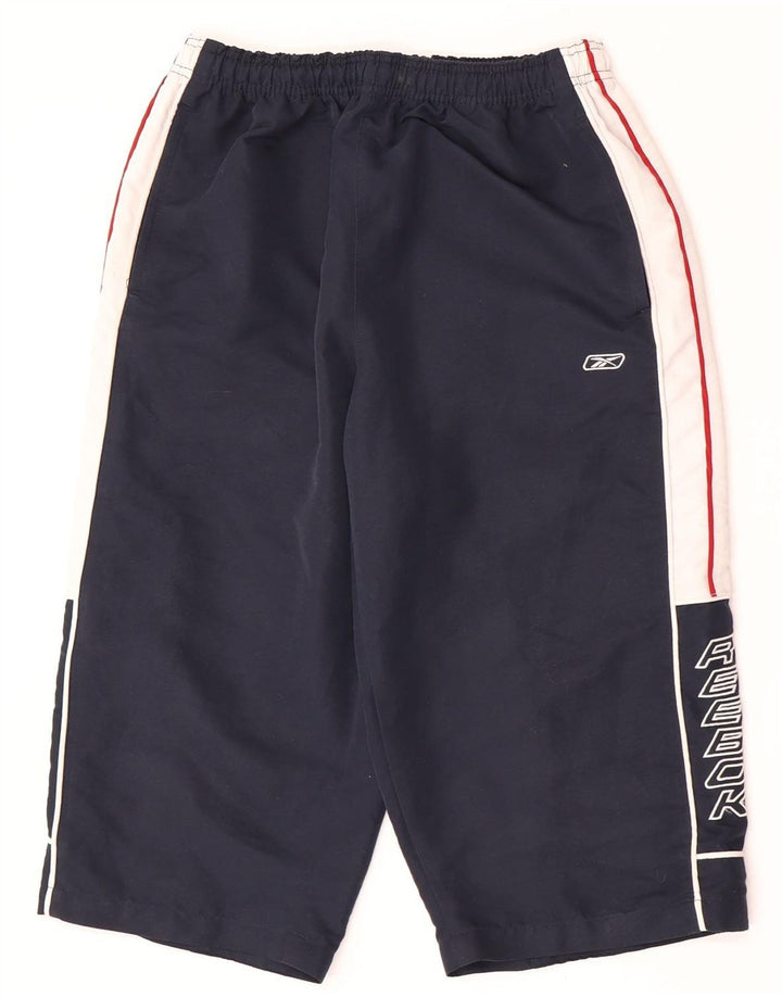 Pantaloncini sportivi Reebok da uomo Graphic Bermuda Small blu navy color block
