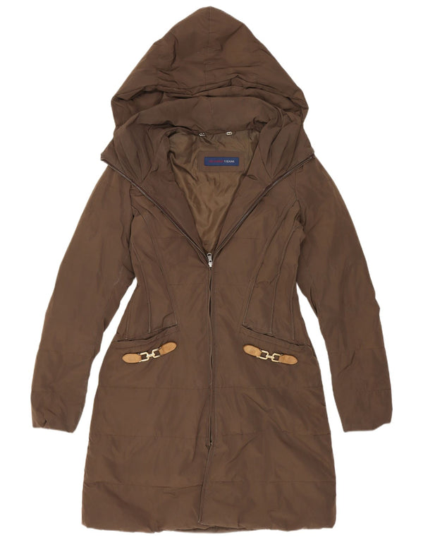 Piumino Con Cappuccio Donna Trussardi IT 40 Small Marrone