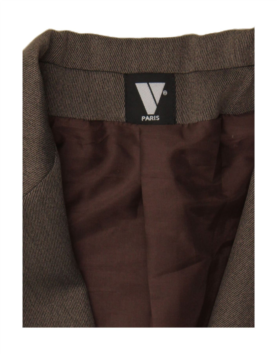 VINTAGE Womens 3 Button Blazer Jacket IT 44 Medium Brown Polyester Vintage Vintage and Second-Hand Vintage from Messina Hembry 