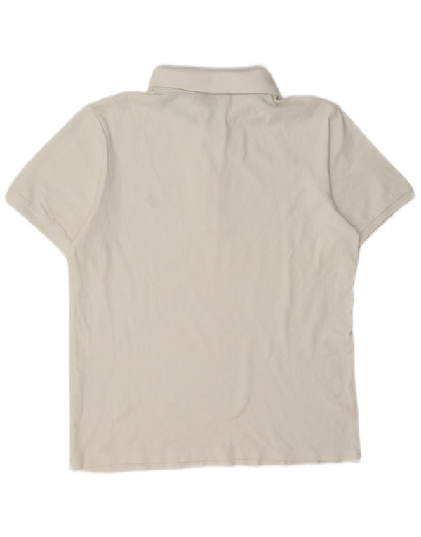 Polo da uomo Marlboro Classics grande bianco cotone
