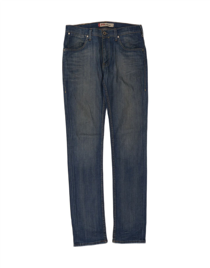 LEVI'S Womens 513 Skinny Jeans W32 L34 Blue Cotton Vintage Levi's and Second-Hand Levi's from Messina Hembry 