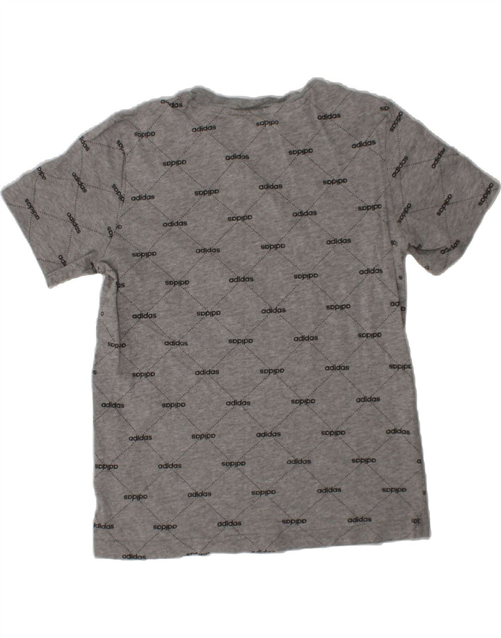 ADIDAS Boys Graphic T-Shirt Top 11-12 Years Medium  Grey Cotton Vintage Adidas and Second-Hand Adidas from Messina Hembry 