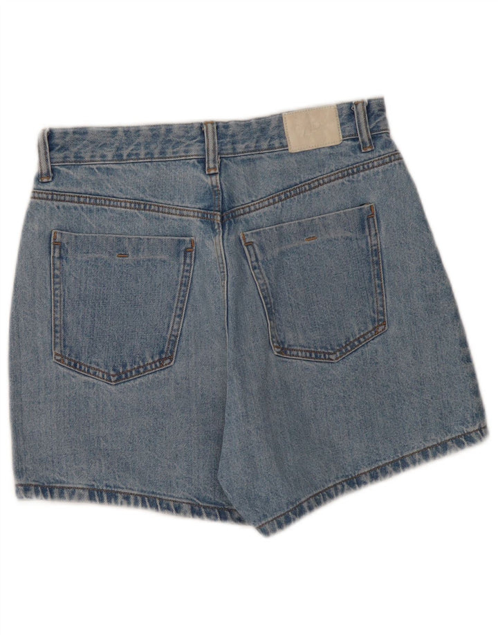 Pantaloncini di jeans a vita alta da donna Zara EU 40 medi W30 blu