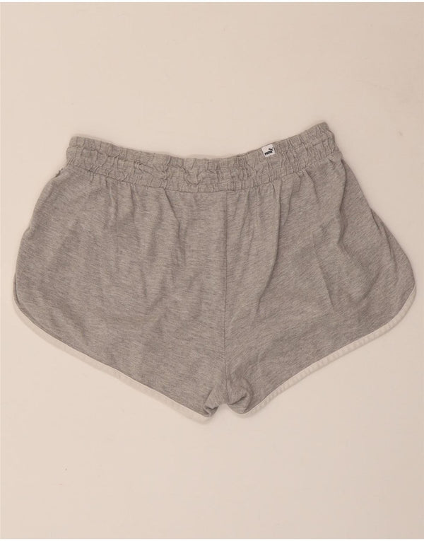 Pantaloncini sportivi PUMA da donna UK 18 XL Cotone chiazzato grigio