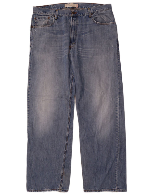 Levi's Uomo 569 Jeans dritti vestibilità ampia W38 L34 Cotone blu