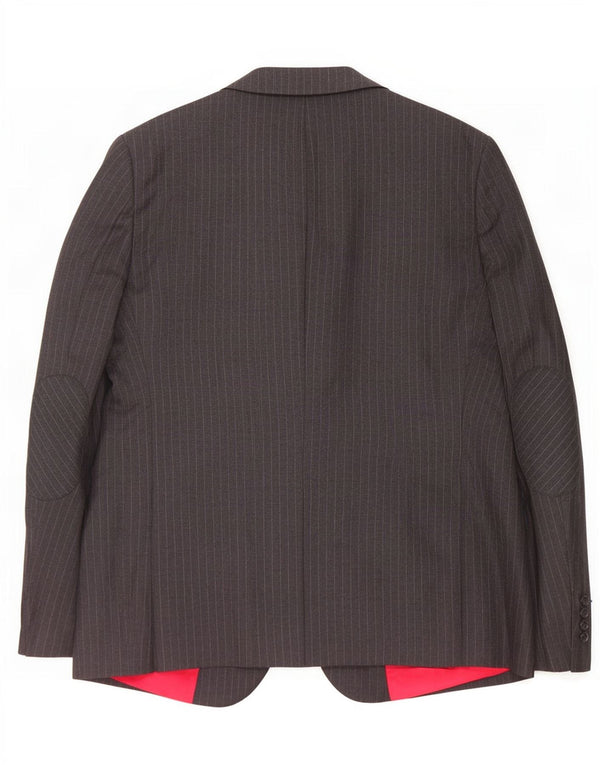Giacca blazer a 2 bottoni da uomo Tommy Hilfiger IT 56 3XL Gessato grigio