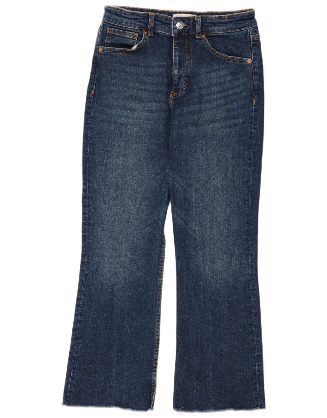 Jeans corti da donna Zara EU 38 piccoli W28 L26 cotone blu