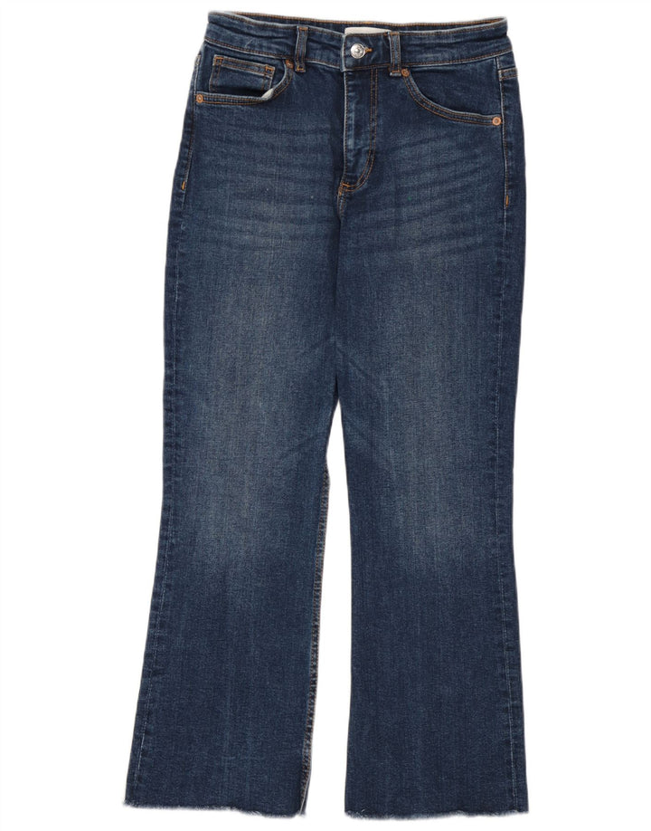 Jeans corti da donna Zara EU 38 piccoli W28 L26 cotone blu