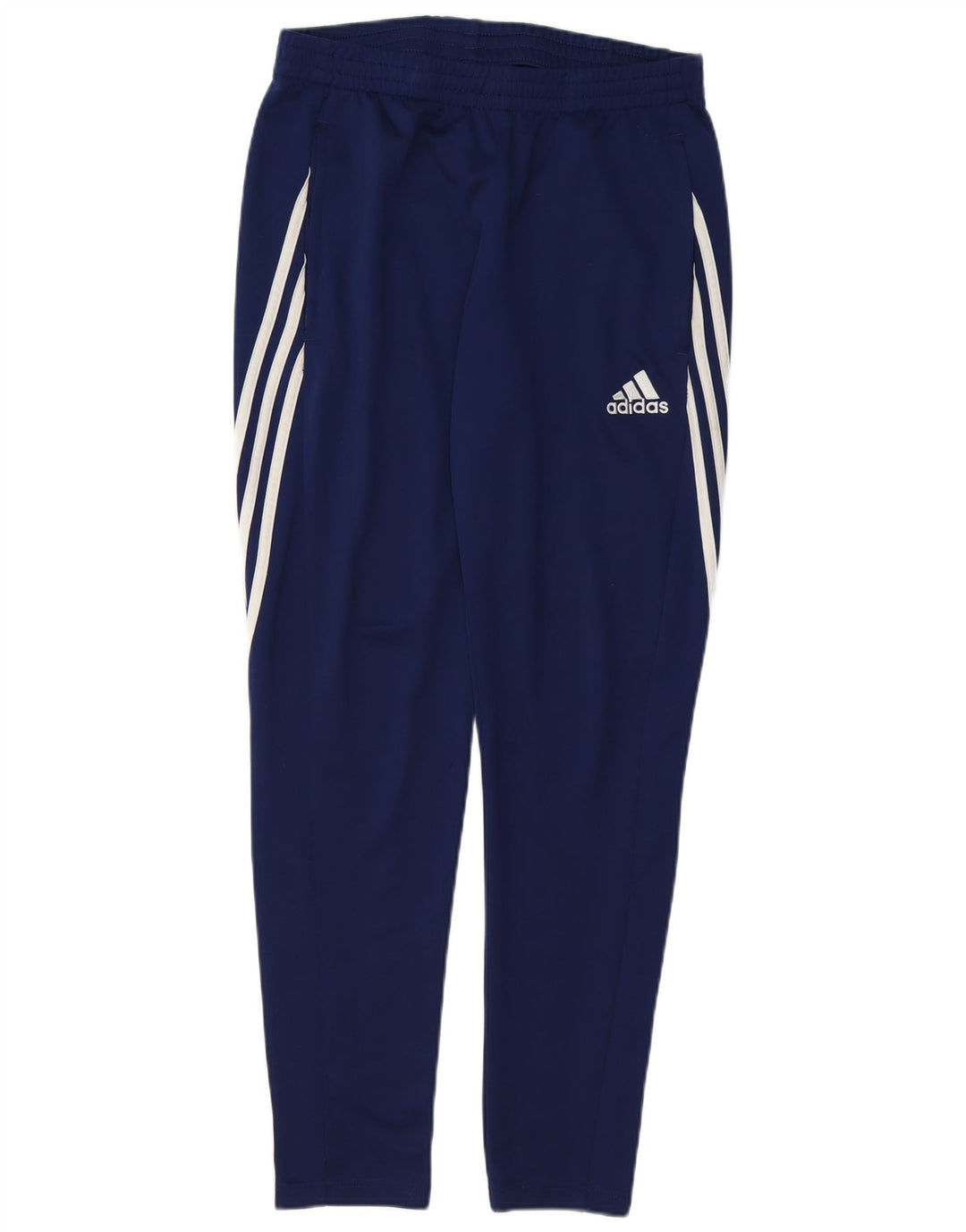 Pantaloni da tuta Adidas Climalite da uomo medi in poliestere blu navy