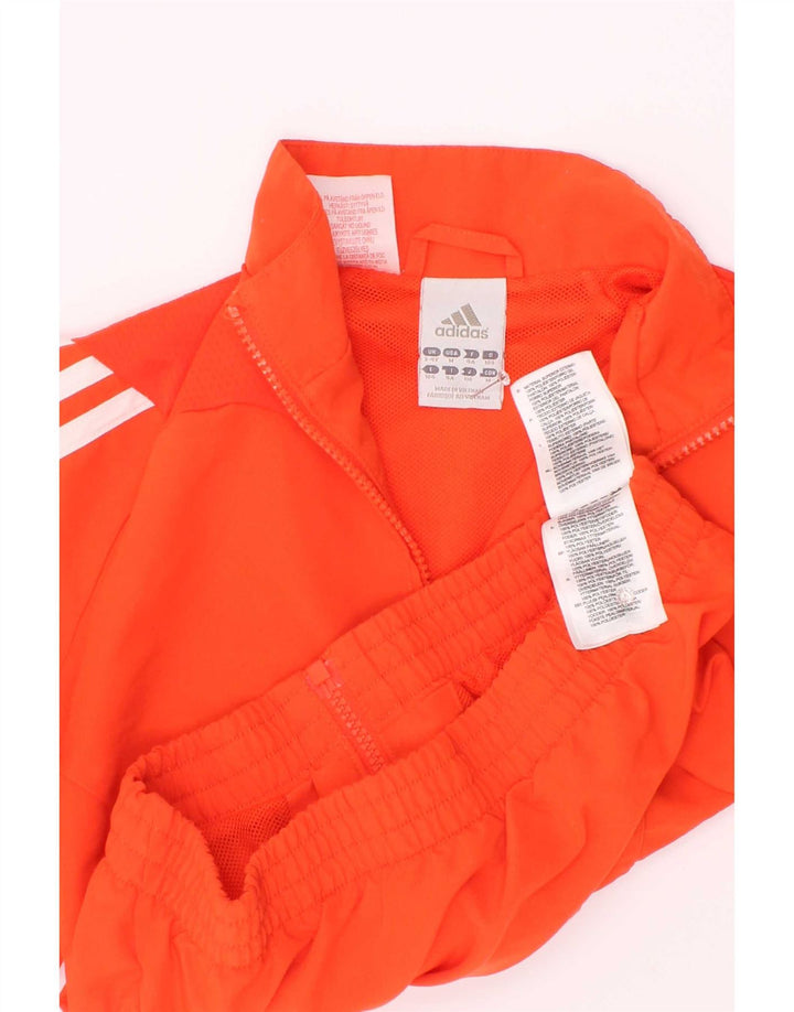 Giacca Top della tuta da ragazzo Adidas 3-4 anni in poliestere arancione