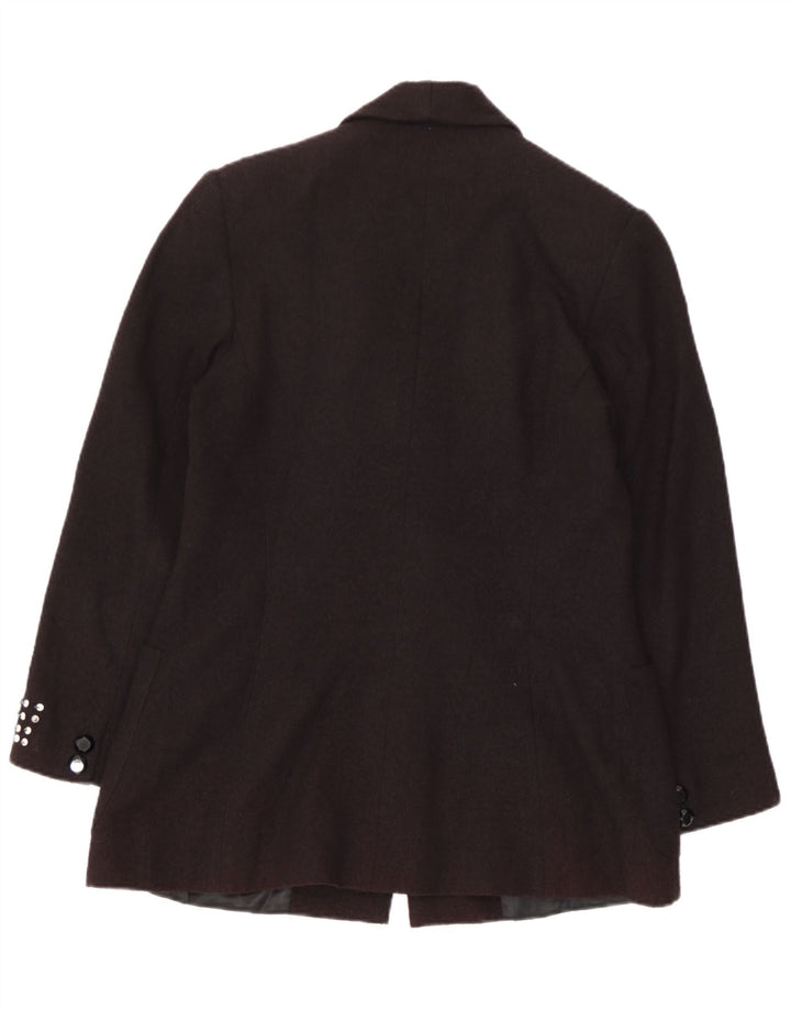 Giacca blazer vintage da donna a 1 bottone IT 46 grande nera