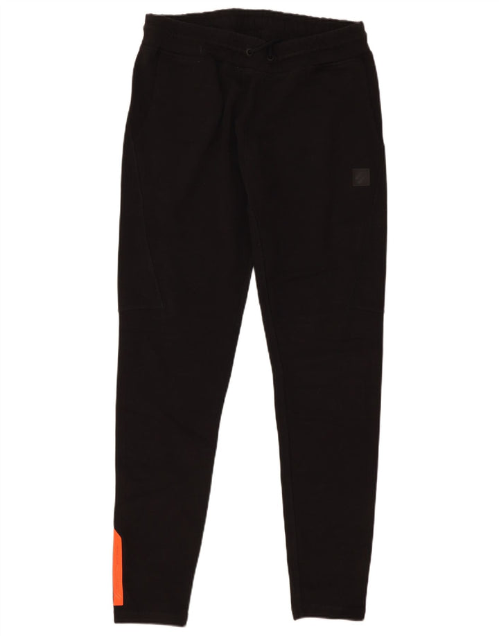 Pantaloni da tuta da uomo Superdry in cotone color block medio nero