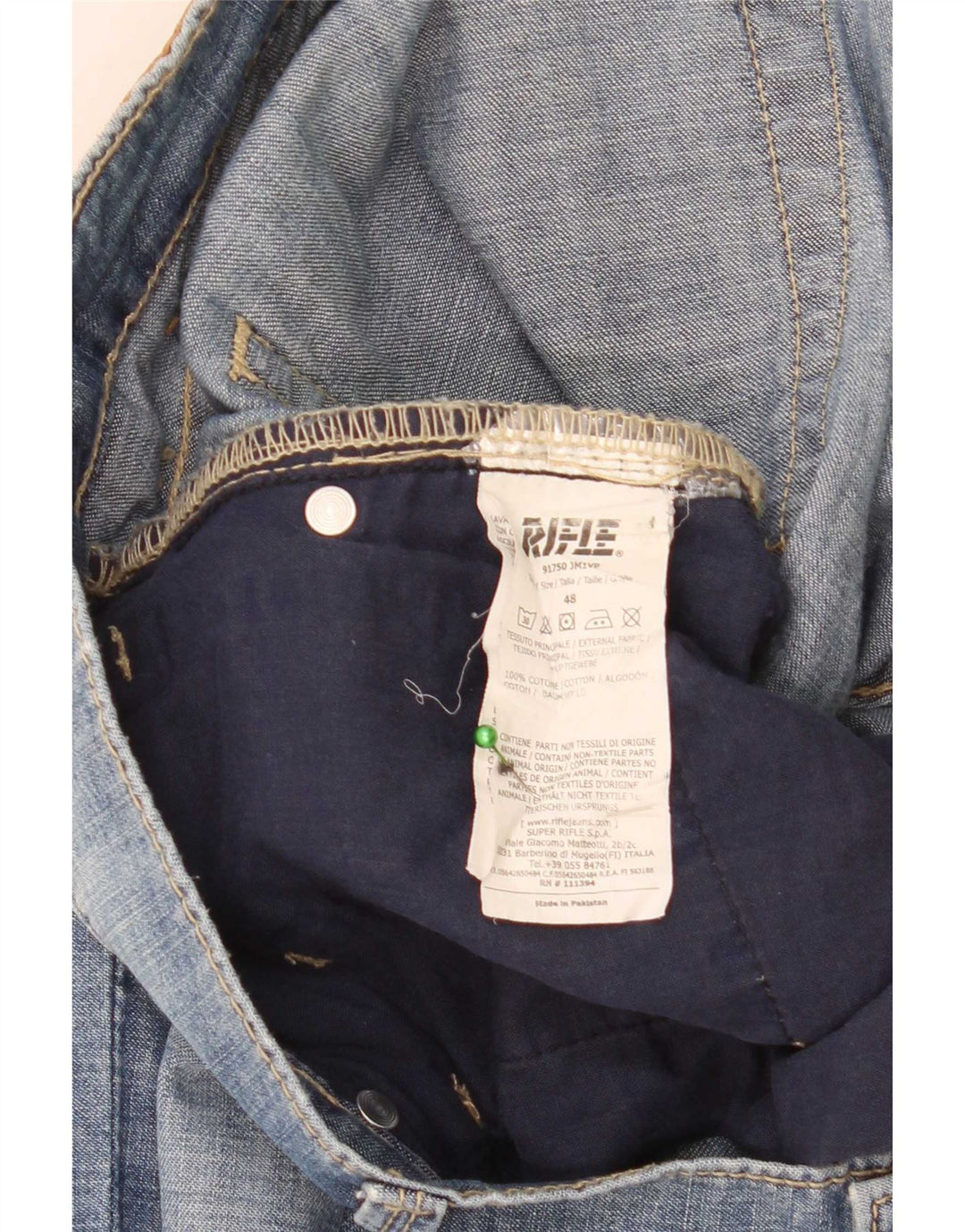 Jeans slim da uomo Rifle W36 L31 in cotone blu